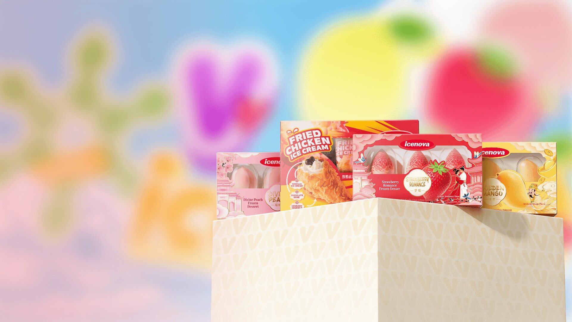 icenova fried chicken frozen dessert